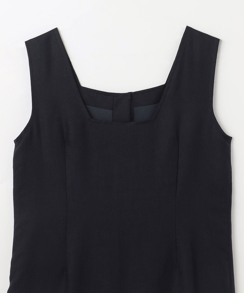 GRACE CONTINENTAL リネンタッチ配色ワンピース 