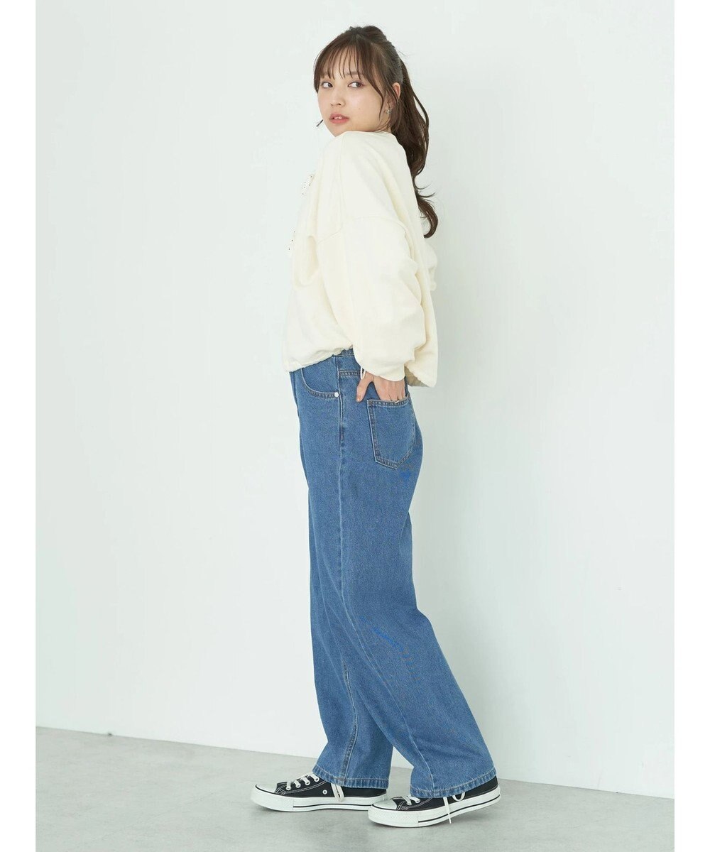 earth music&ecology 裏毛ドロストプルオーバー 