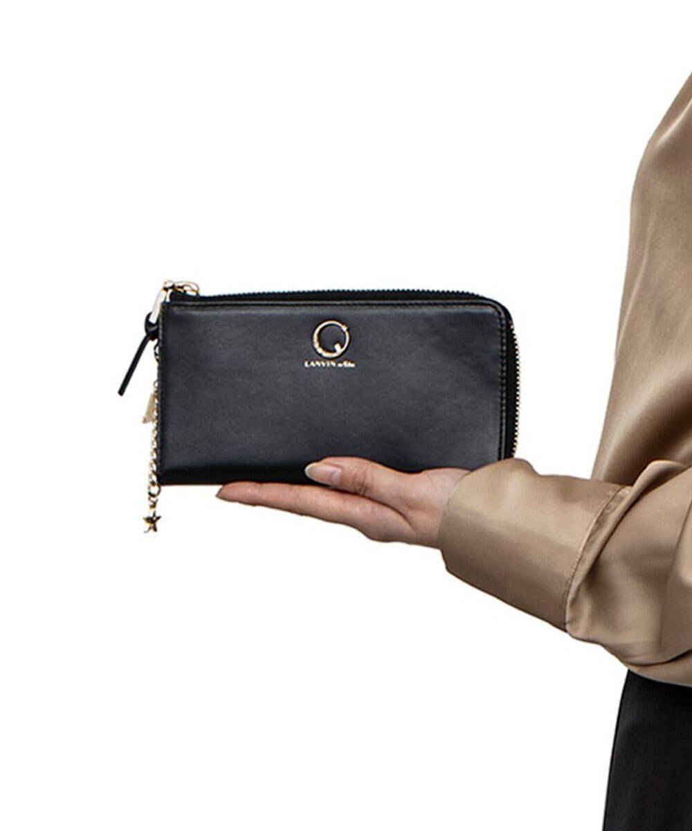 LANVIN en Bleu ルナ Ｌファスナー長財布 