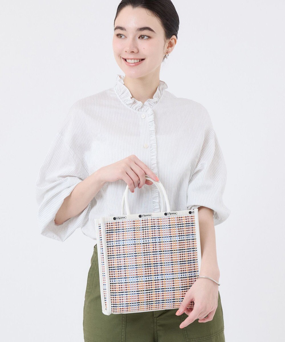 LeSportsac WOVEN MED DRAWST TOTE/マルチメッシュサンド 