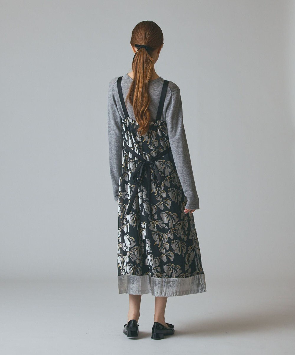 GRACE CONTINENTAL リボンオパールドレス 