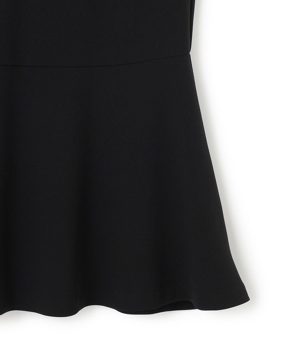 23区 L 【セットアップ対応/洗える】トリアセダブルジョーゼット 2WAYレース襟 ペプラムブラウス 