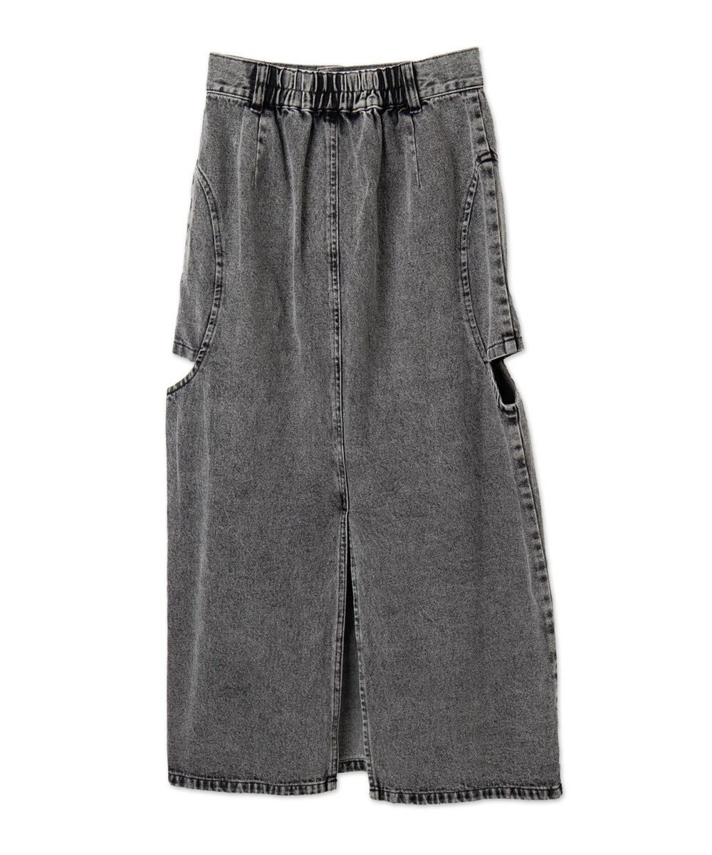 WEGO サークルカットレイヤードデニムロングスカート 