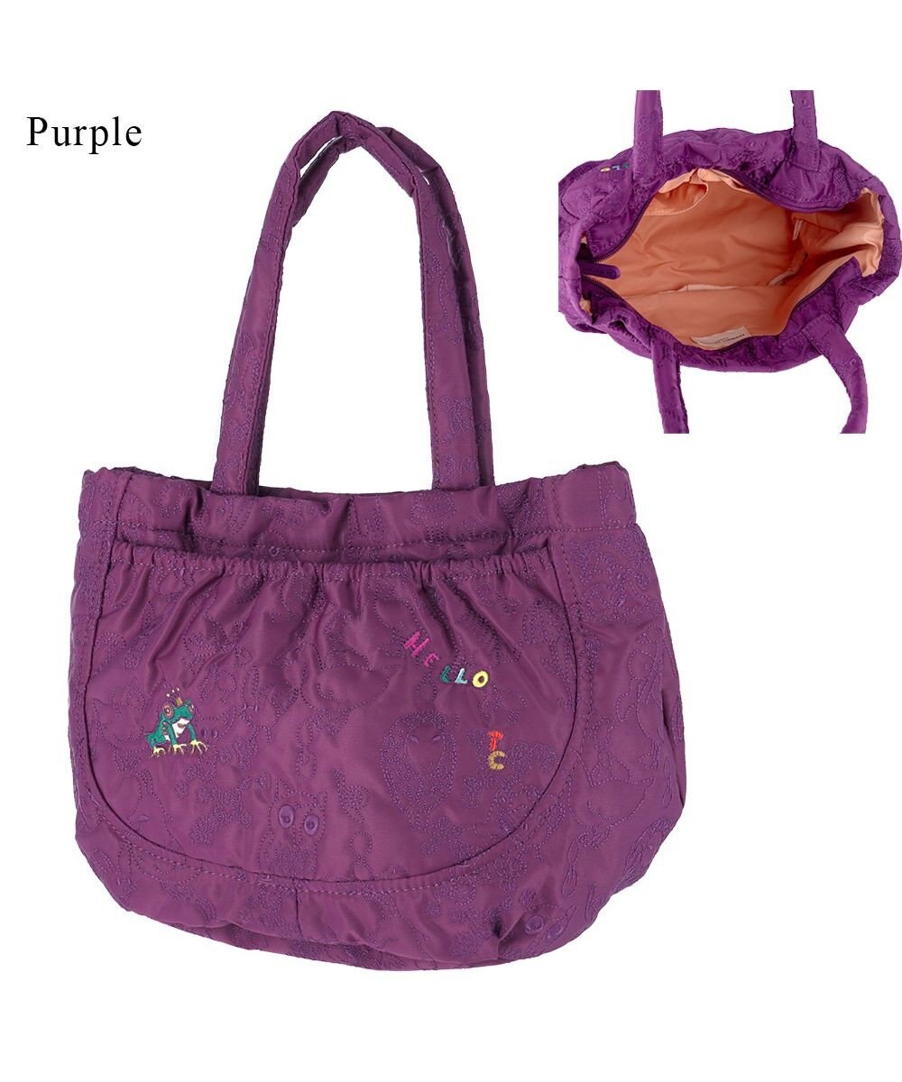 tsumori chisato CARRY 森のどうぶつ刺繍 トートバッグ 