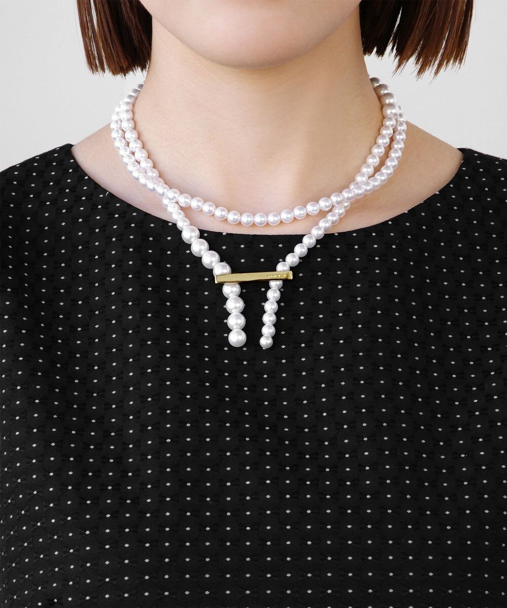 TOCCA RANDOM PEARL LARIAT NECKLACE ネックレス 