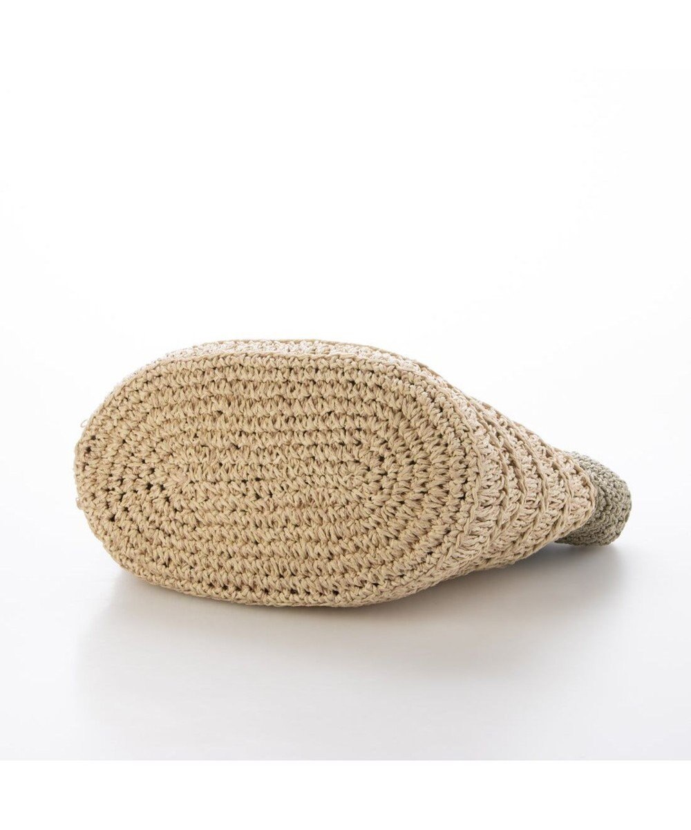 UNBILLION カシュカシュ cachecache / 切り替え柄編みミニトート カゴバッグ 