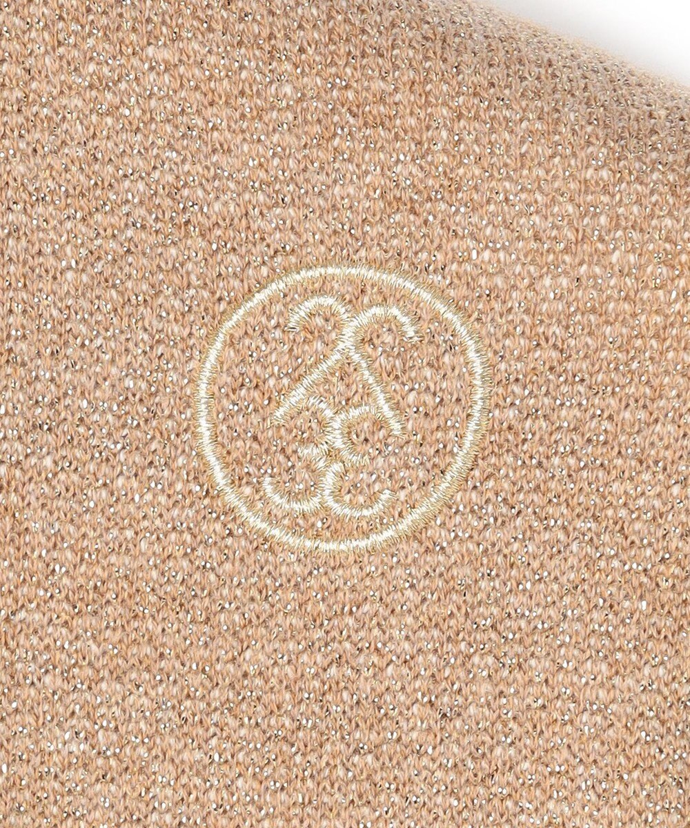 23区GOLF 【WOMEN】ラメスウェットモックネック ダブルニット 裏毛素材 