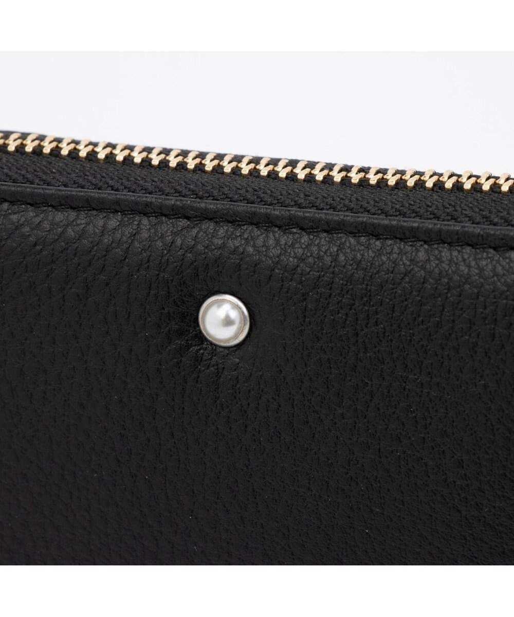 UNBILLION ペルケ perche / パール調ストラップ・ジャバラカードウォレット 