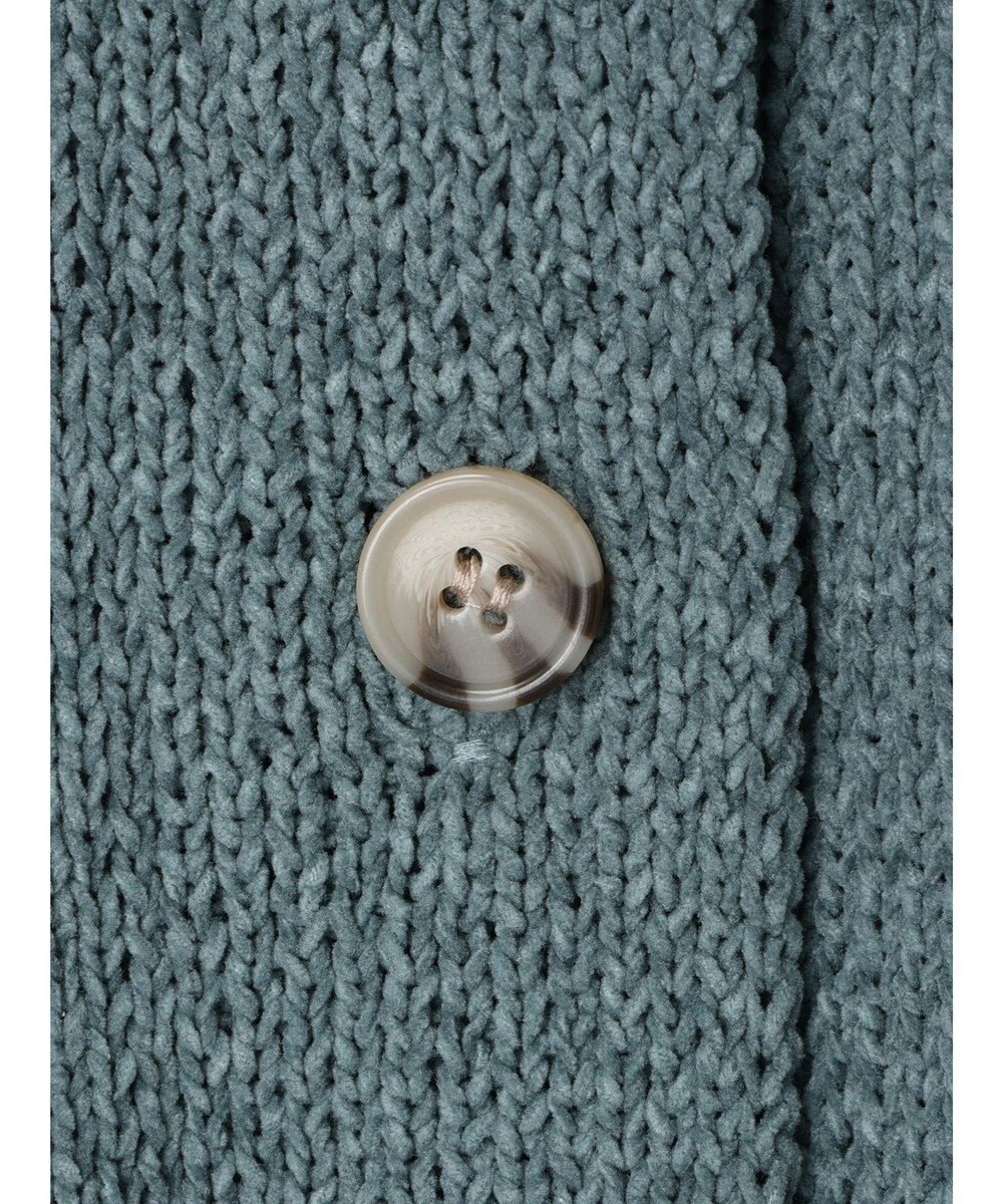 CRAFT STANDARD BOUTIQUE 洗えるコードモールクルーネックカーデイガン 