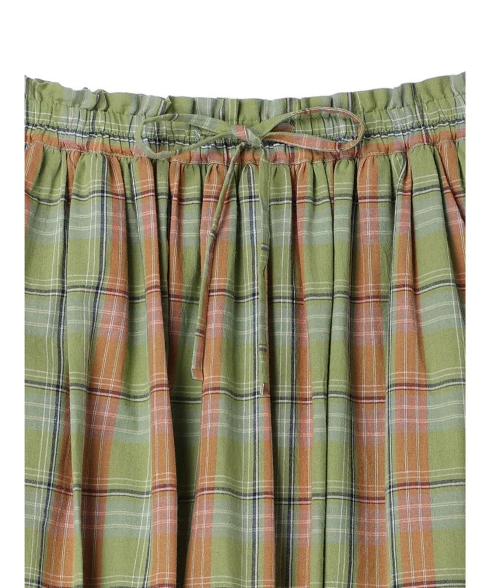 CRAFT STANDARD BOUTIQUE チェックギャザーロングスカート 