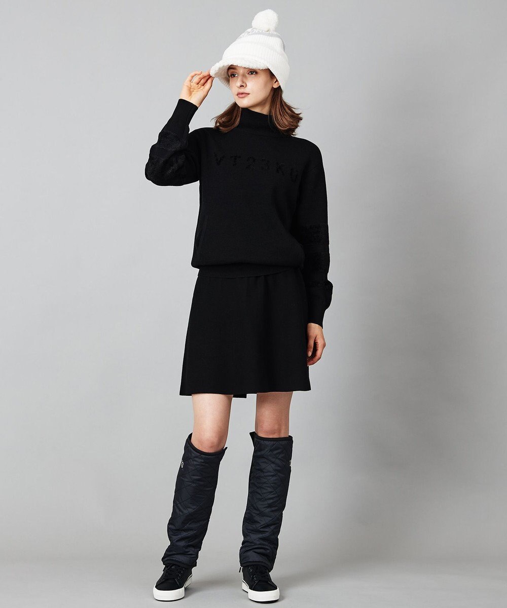 23区GOLF 【WOMEN】【手洗い可】ニット フレアスカート 