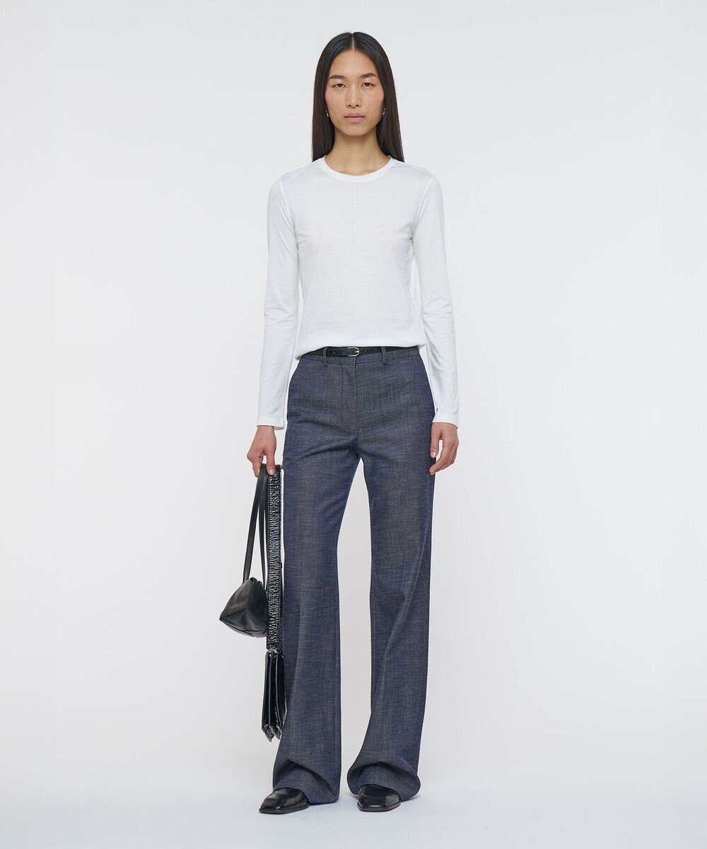 JOSEPH 【洗える】コットンシルク　ロングスリーブティーシャツ 