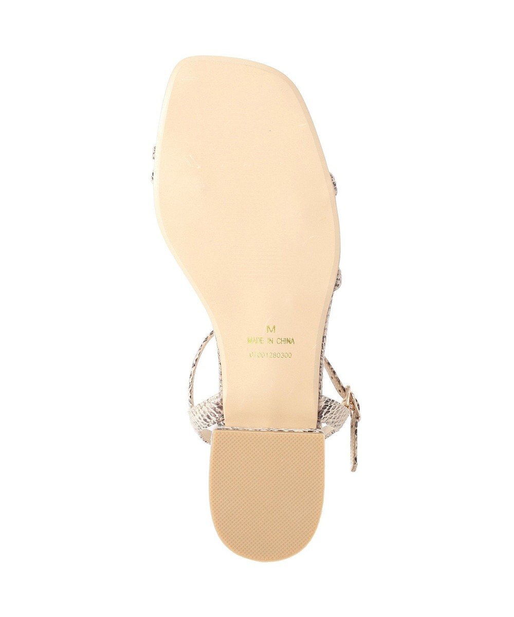 YECCA VECCA ゴールドバーサンダル 