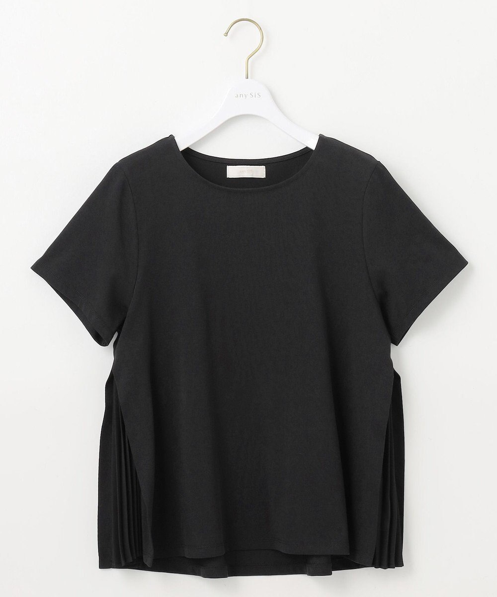 ANY SIS 【UVケア】サイドプリーツ カットソー 