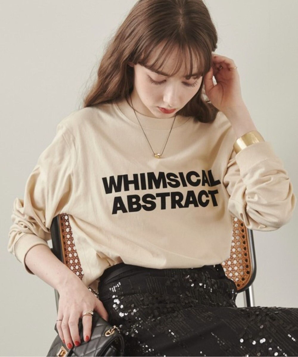 WEGO 【ANGIE VINTAGE】フロッキープリントロゴロンT 