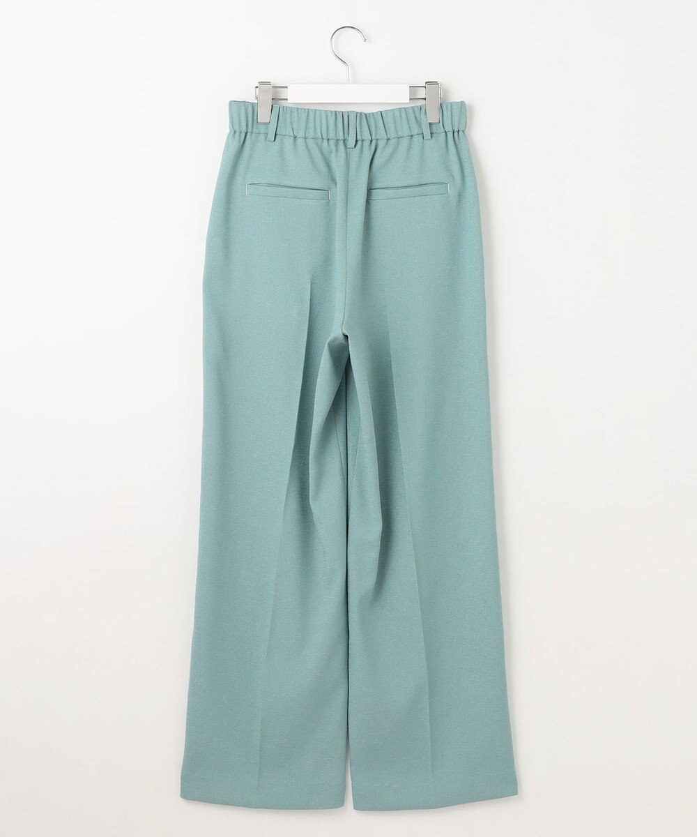 自由区 S 【セットアップ対応・接触冷感・洗える】リネンライクシンセティックワイドストレート パンツ 