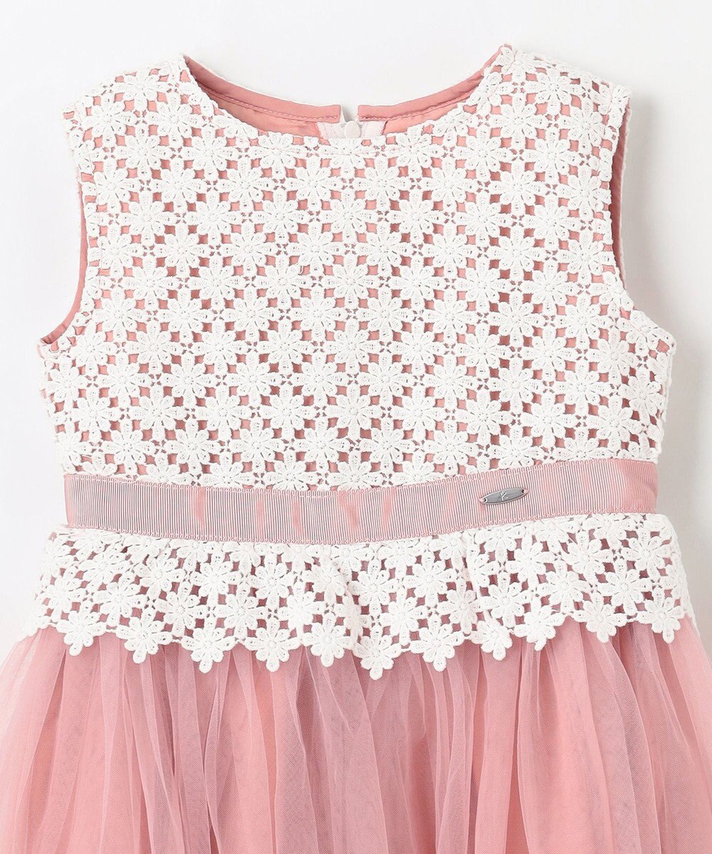 組曲 KIDS 【110-140㎝】フラワーレース ドレス 