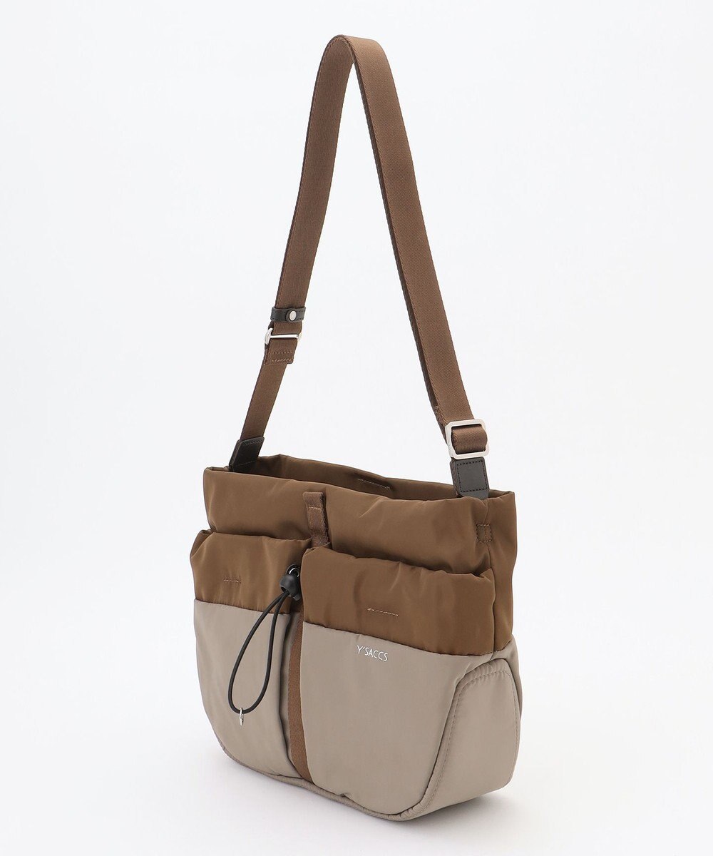 Y'SACCS ドローストリング コンビカラーショルダー 