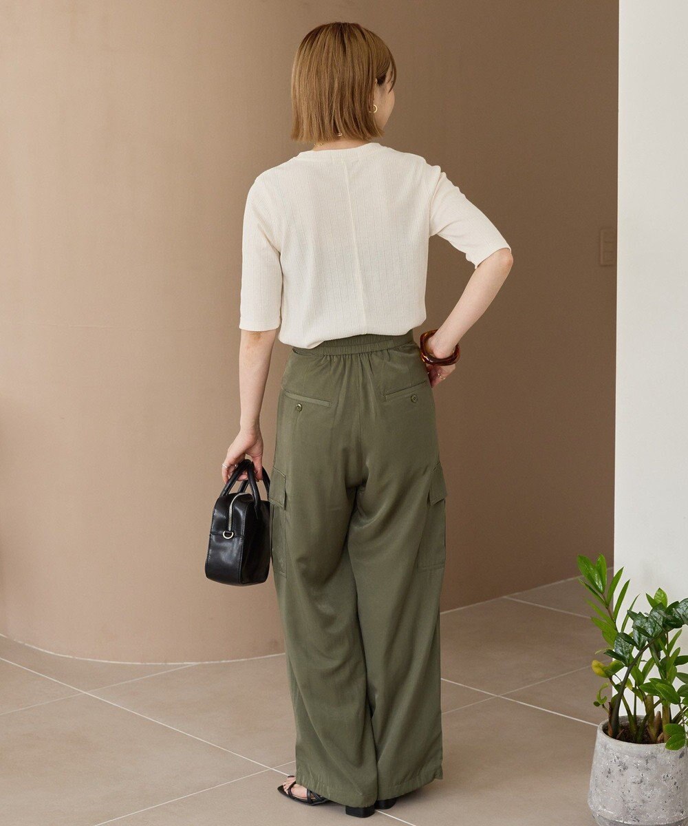 AMERICAN HOLIC リブ5分袖プルオーバー 