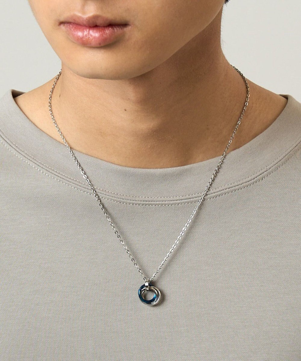 WEGO ミニトリプルリングチェーンネックレス 