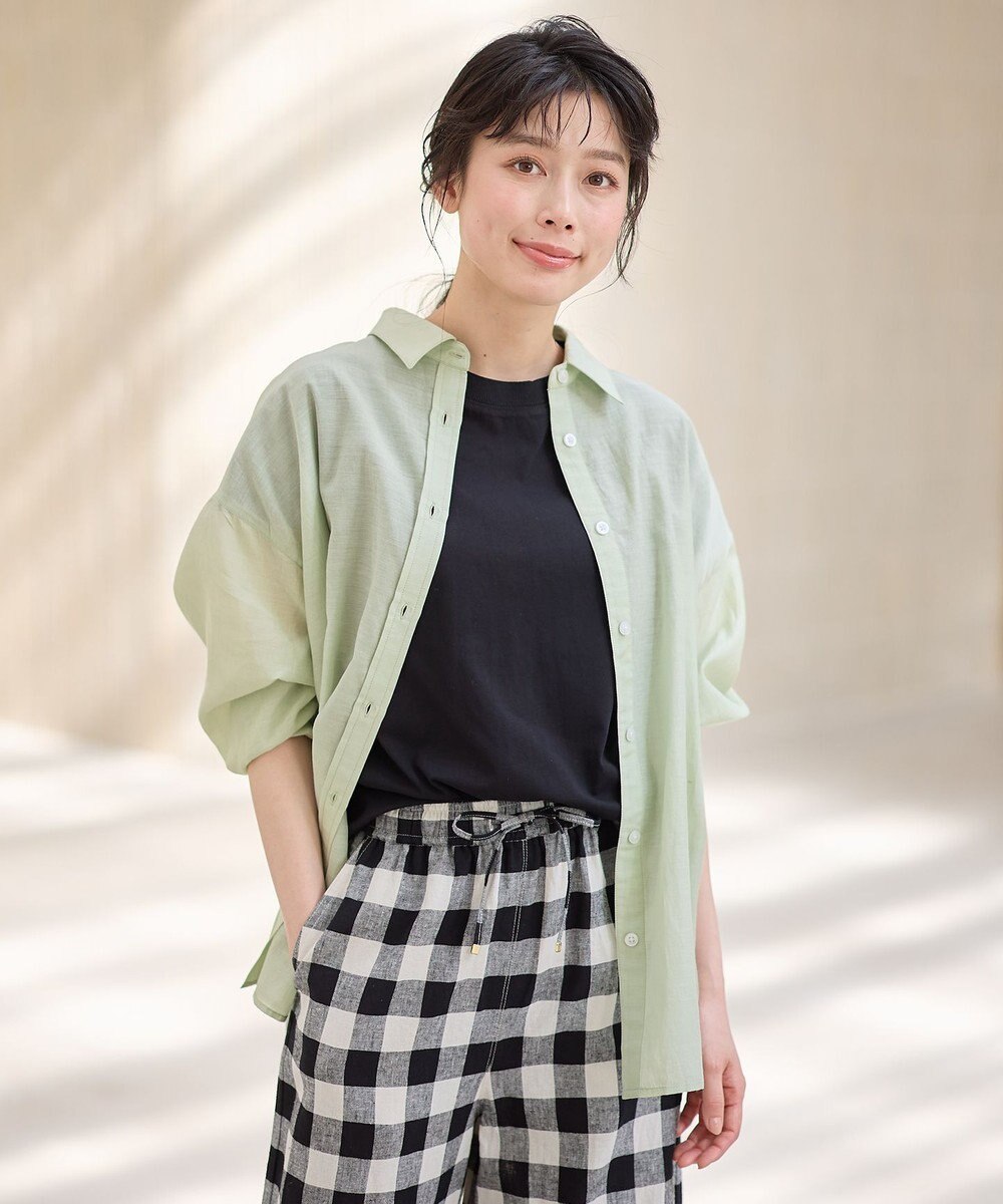 ANY シアーシャツブラウス 