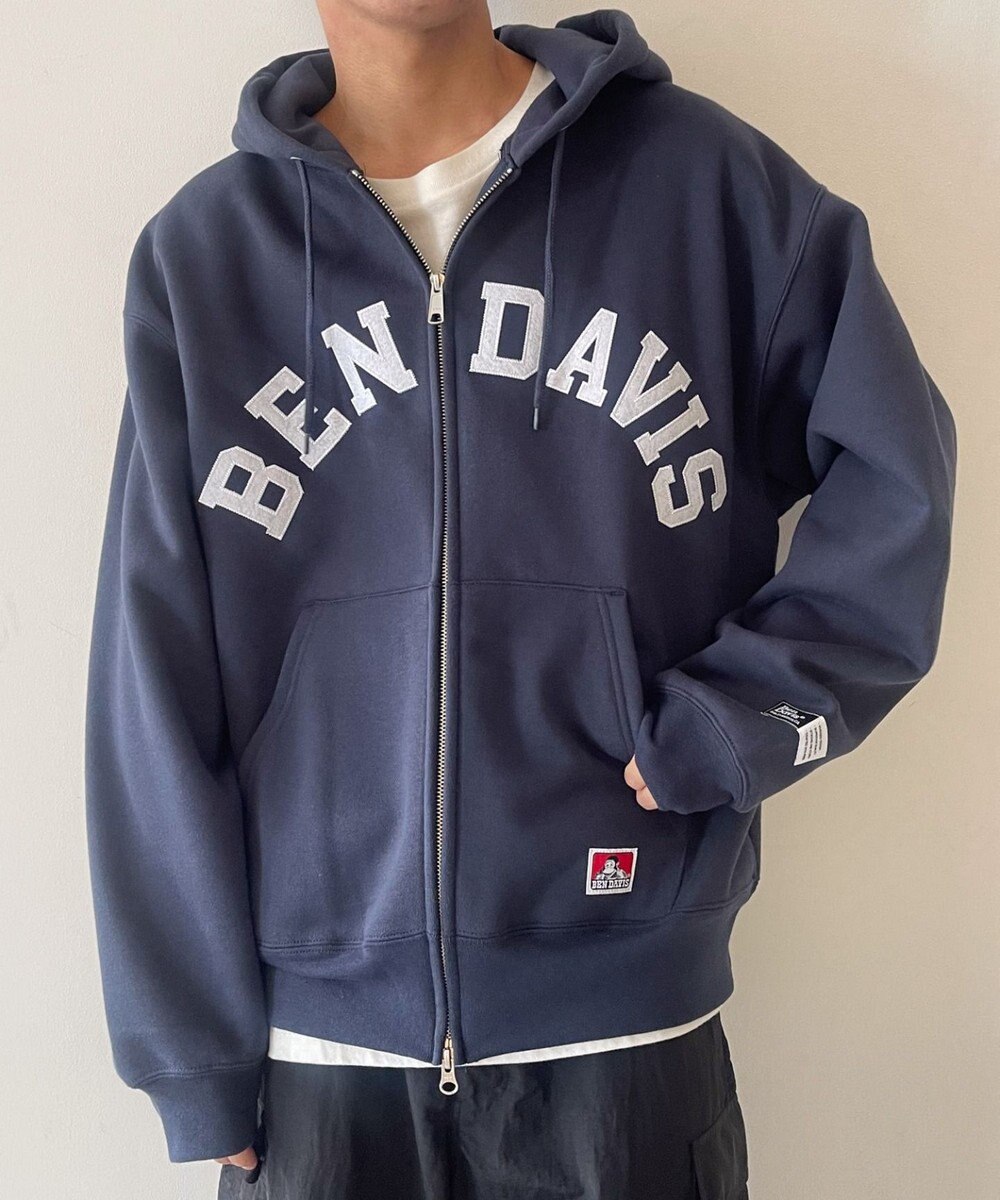 WEGO BENDAVISアーチロゴZIPパーカー 