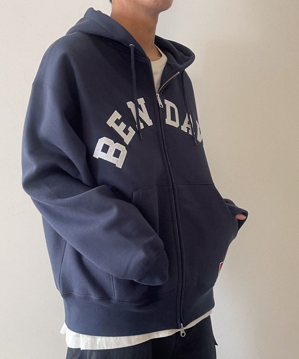 WEGO BENDAVISアーチロゴZIPパーカー 