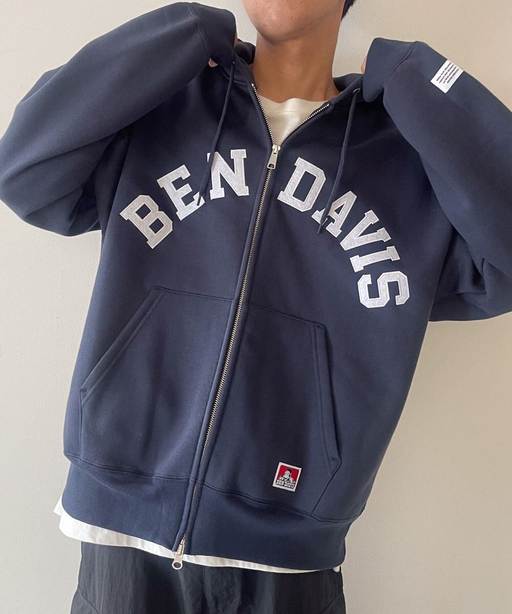 WEGO BENDAVISアーチロゴZIPパーカー 