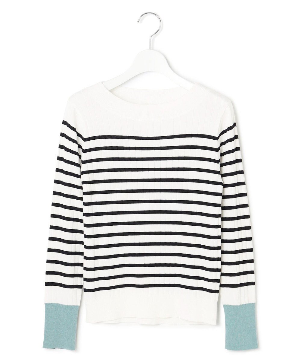 23区 【洗える】シルキーレーヨンワイドリブ ニット 