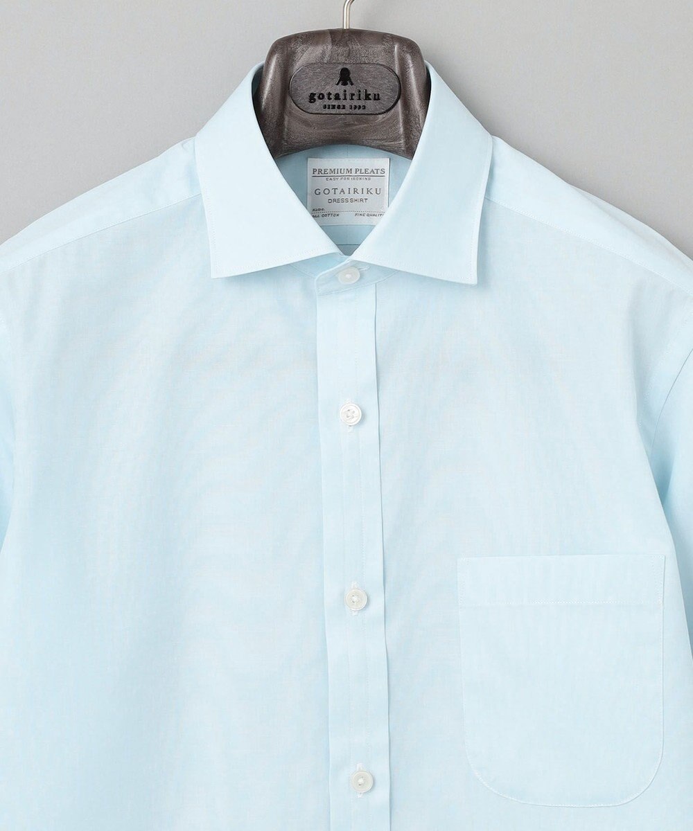 GOTAIRIKU 【形態安定】PREMIUMPLEATS_スモールワイドカラー 通年ドレスシャツ 