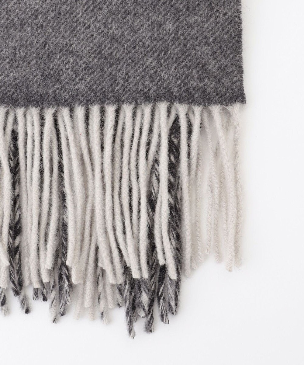 ICB 【リバーシブル可】アイレット 大判ストール 