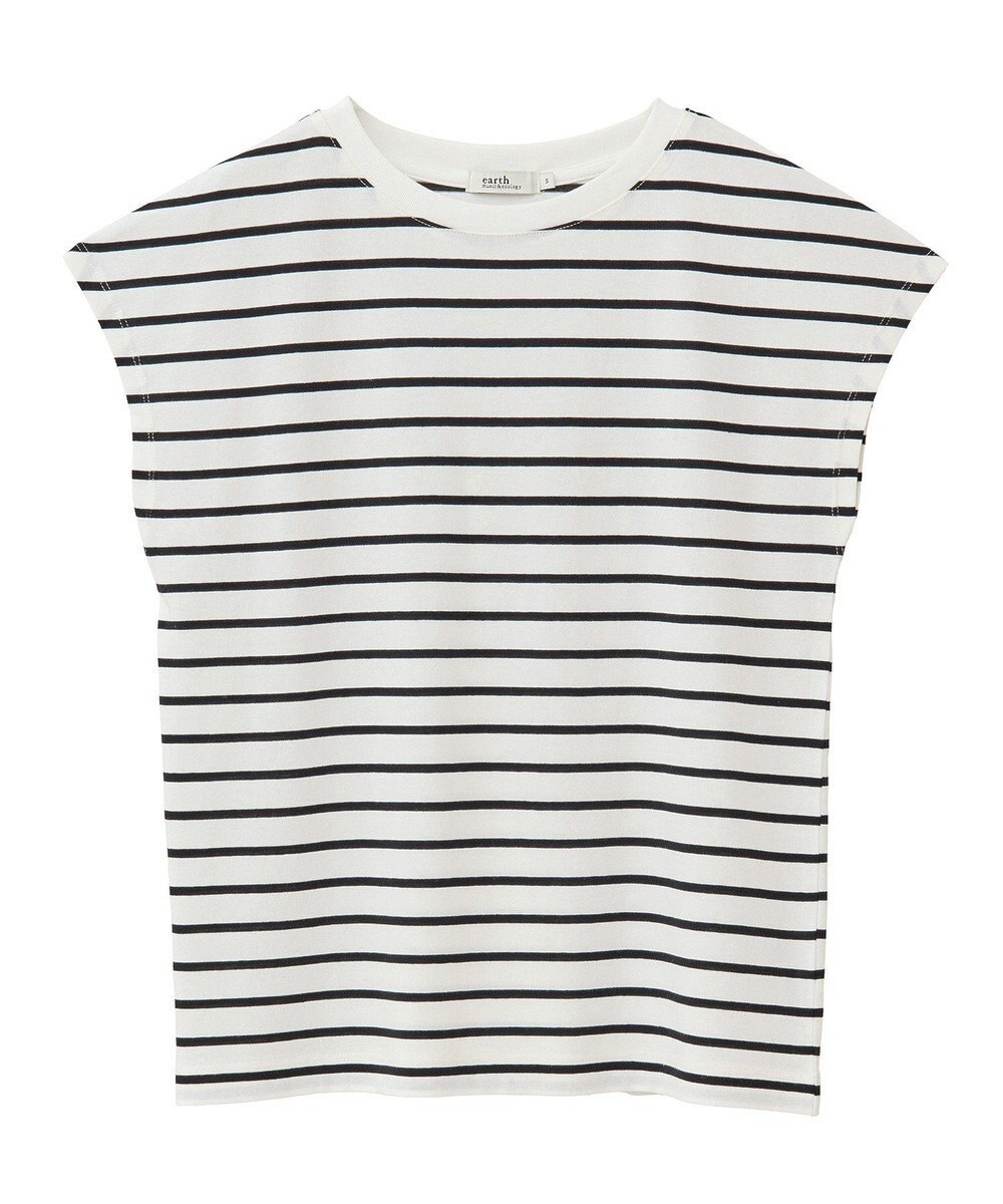 earth music&ecology 【接触冷感/洗濯機可】フレンチＴ 