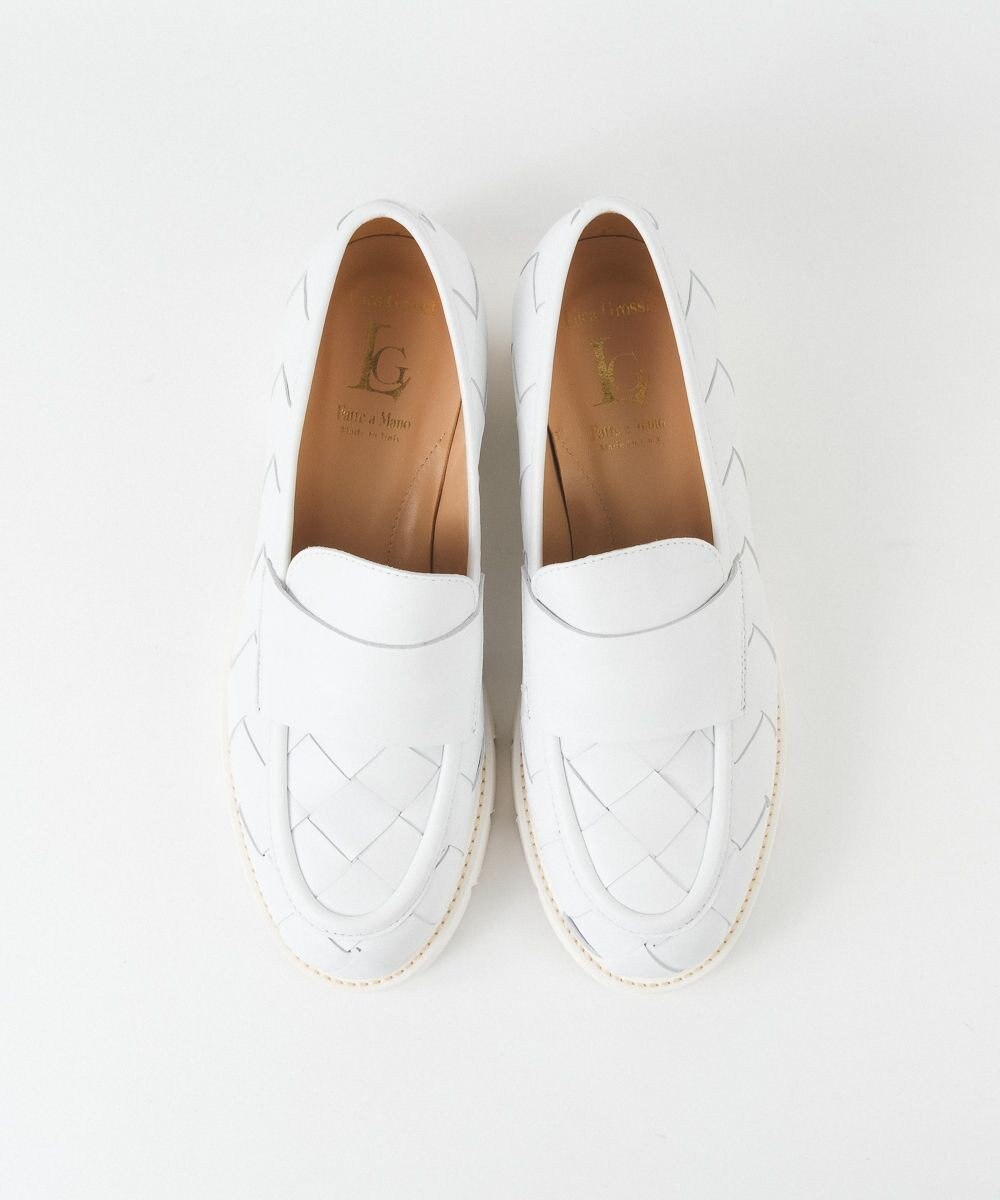 BONTRE 【LucaGrossi/ルカグロッシ】厚底レザー編み込みローファー/K356M-USO 