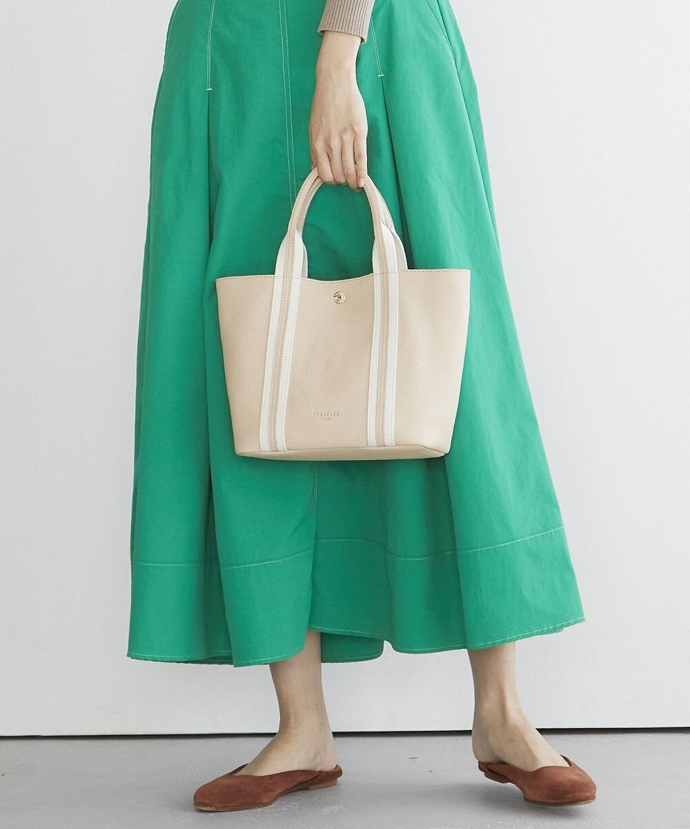 TOPKAPI 【TREASURE TOPKAPI】ソフトシュリンク テープコンビ ミニ トート バッグ ショルダーベルト付 