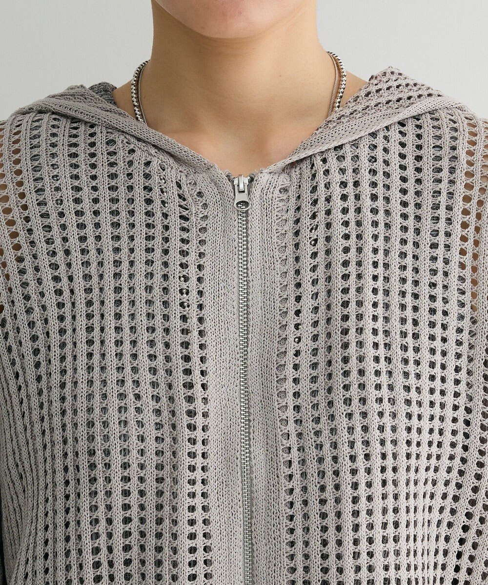 Green Parks メッシュニットパーカー 