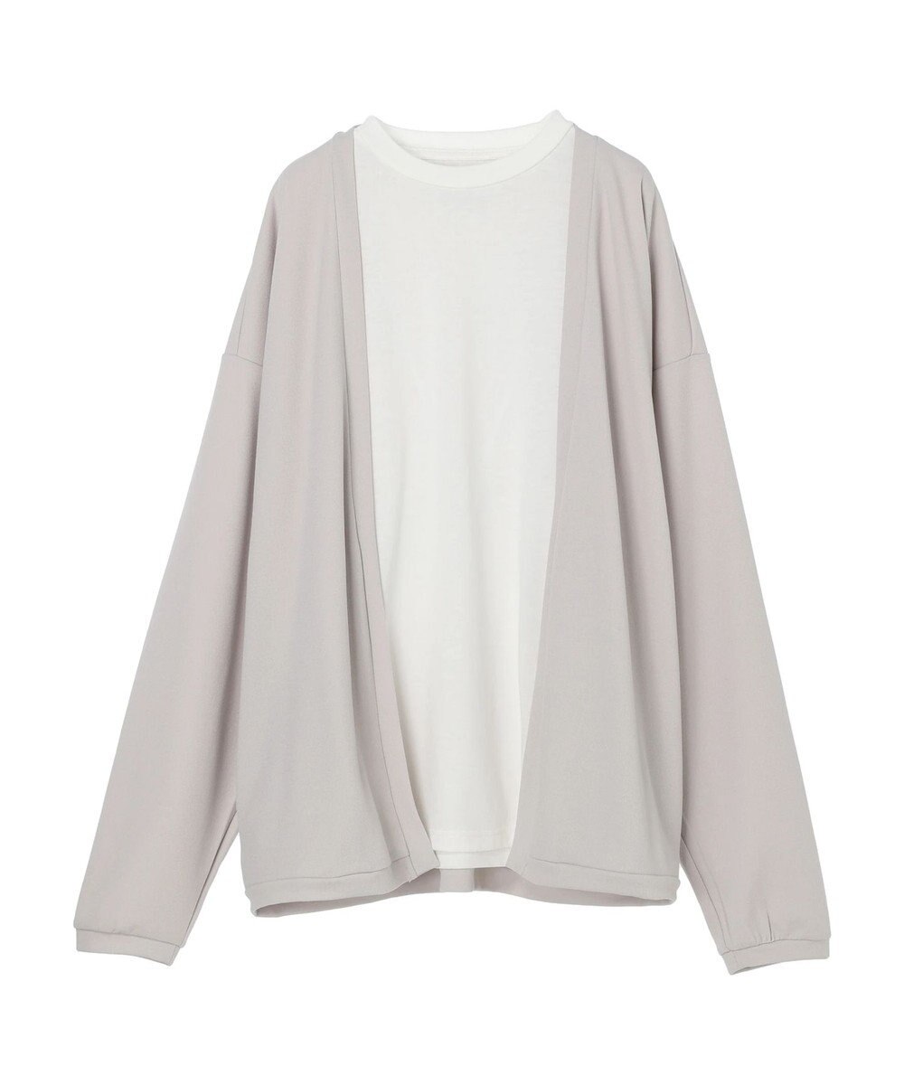 CRAFT STANDARD BOUTIQUE 梨地カットカーディガン＋ＬＳ　ＴＥＥーＳＥＴ 