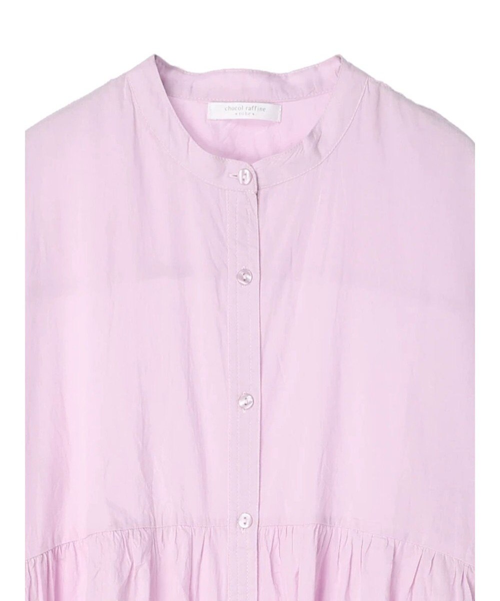 Green Parks ボリュームギャザーシャツワンピース 