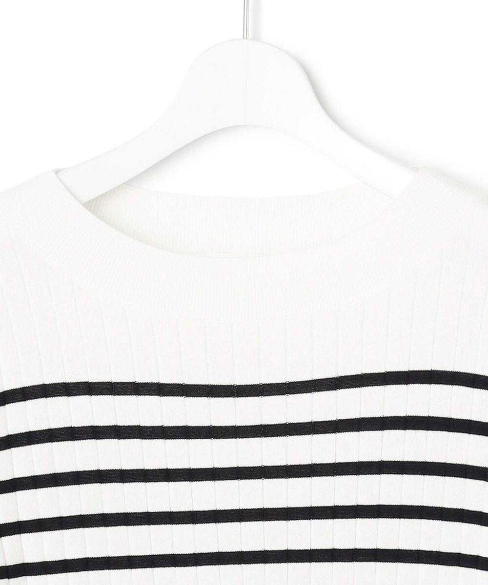 23区 【洗える】シルキーレーヨンワイドリブ ニット 