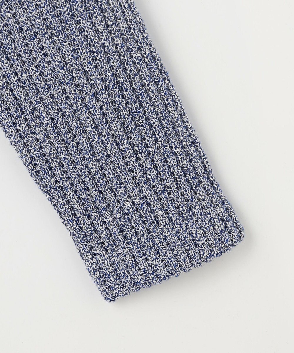 JOSEPH ABBOUD 【エコ素材和紙使用・日本素材】和紙杢メッシュクルーネック ニットジャケット 