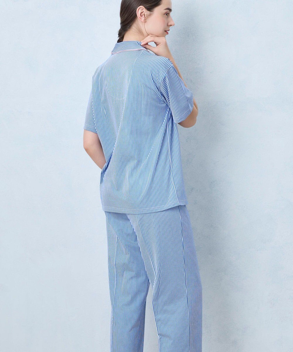 une nana cool 【綿混】ロンドンストライプ半袖パジャマ MADE WITH LIBERTY FABRIC 