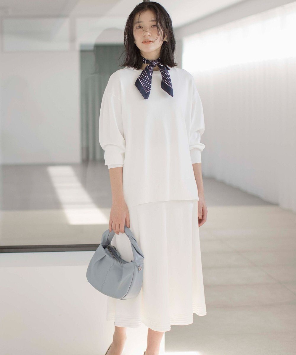 組曲 【セットアップ着用可・WEB限定カラーあり】MINA ニットフレアスカート 