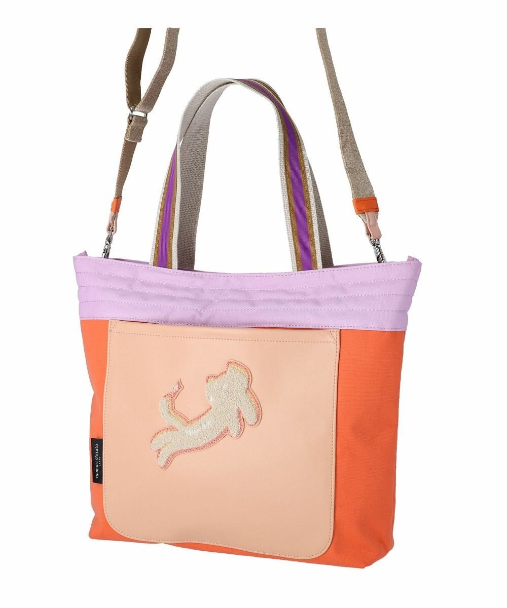 tsumori chisato CARRY キラミックスコンビ トートバッグ 2wayショルダー A4収納 ネコ 