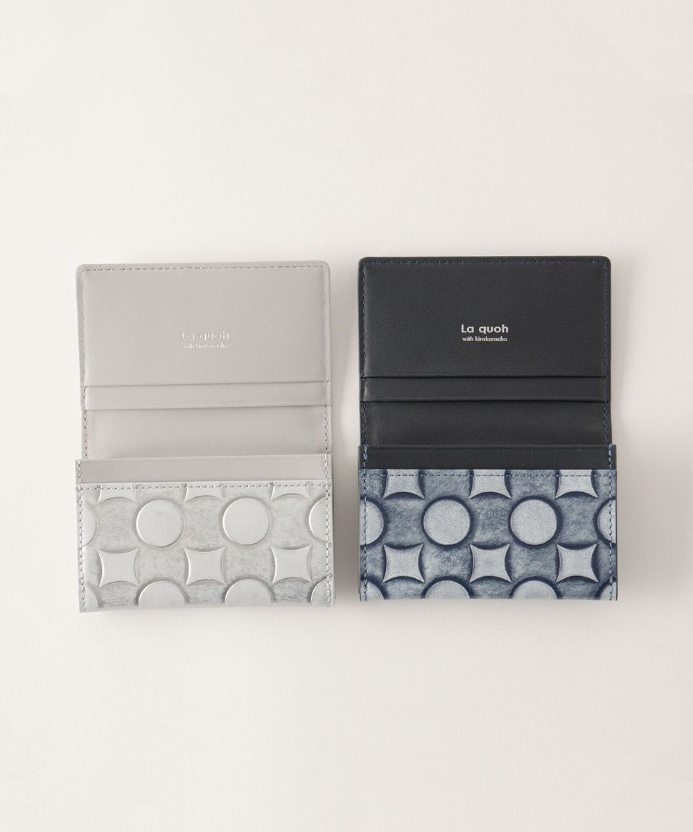 MIYABIYA La quoh with kirakaracho 南蛮七宝アルチザンレザー 名刺入れ 
