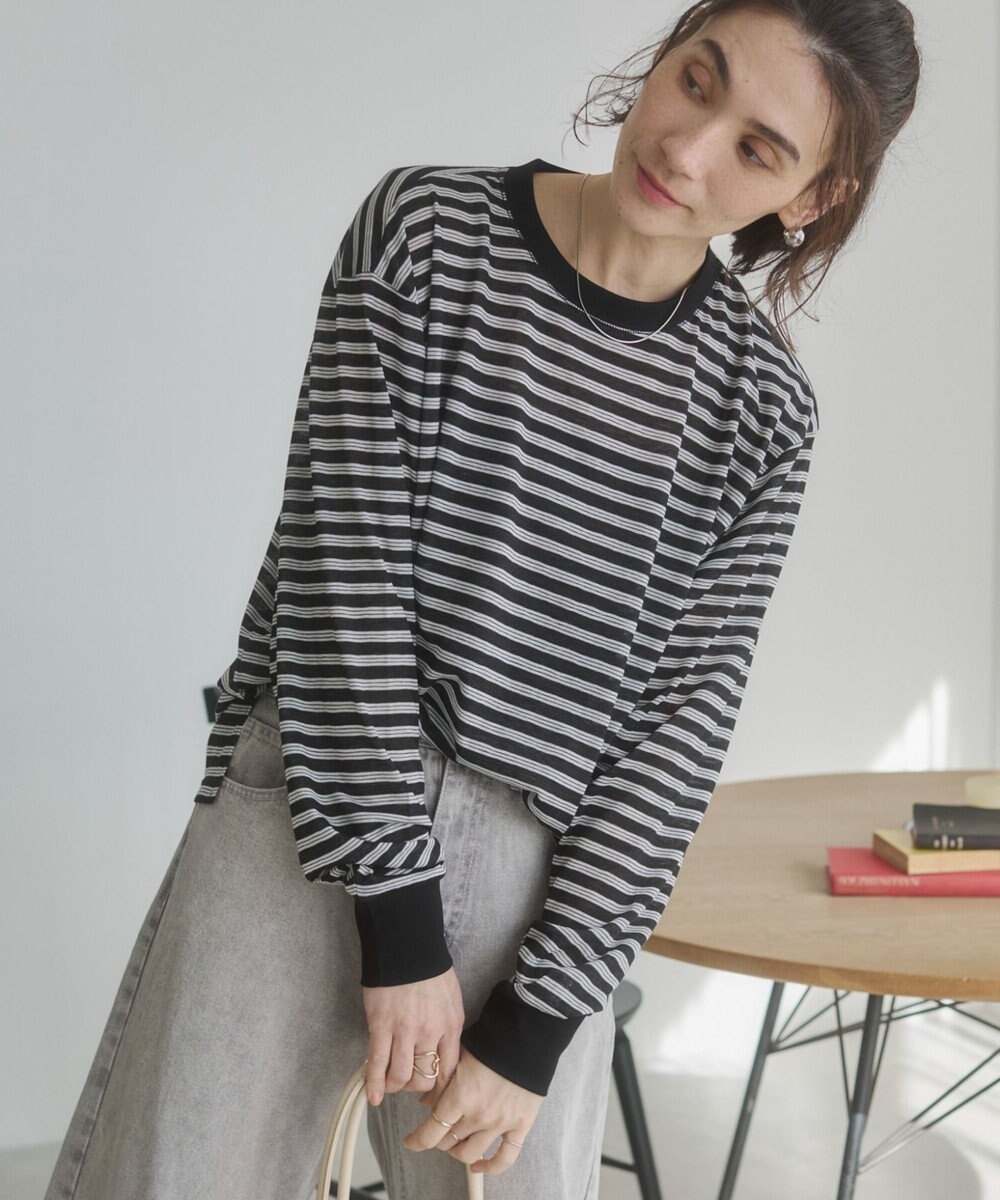 WEGO 【ANGIE VINTAGE】シアースラブボーダーロンＴ 