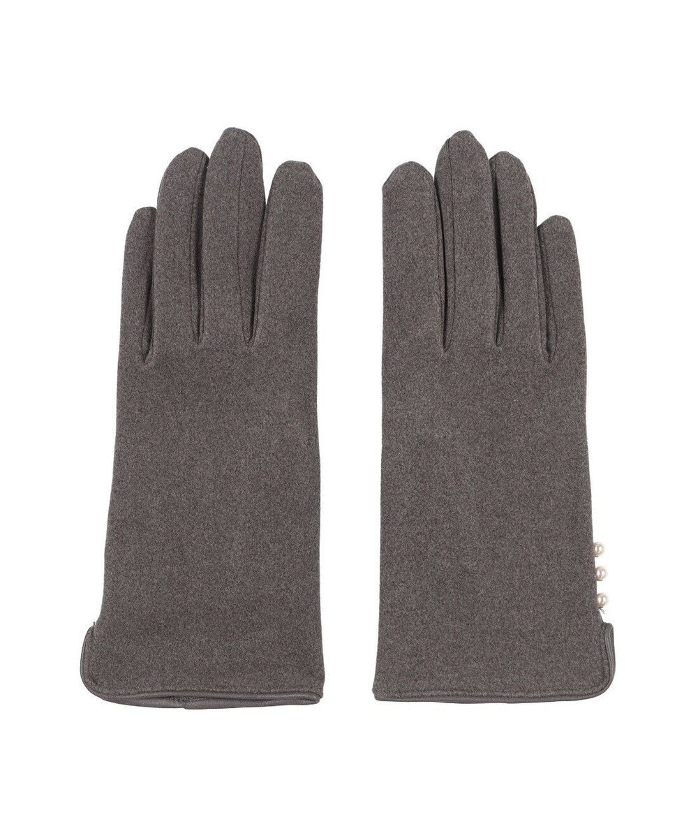 UNBILLION カシュネ cache nez / パールビーズ付きジャージー手袋 