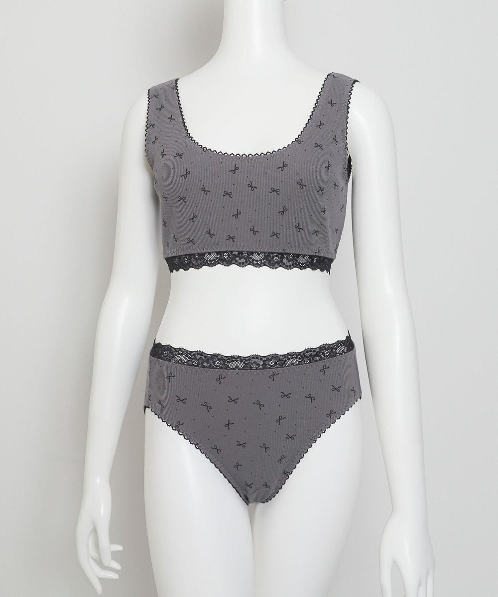 WEGO 【ハーフトップ＆ショーツセット】Liliane　Ciel　リボンドット 