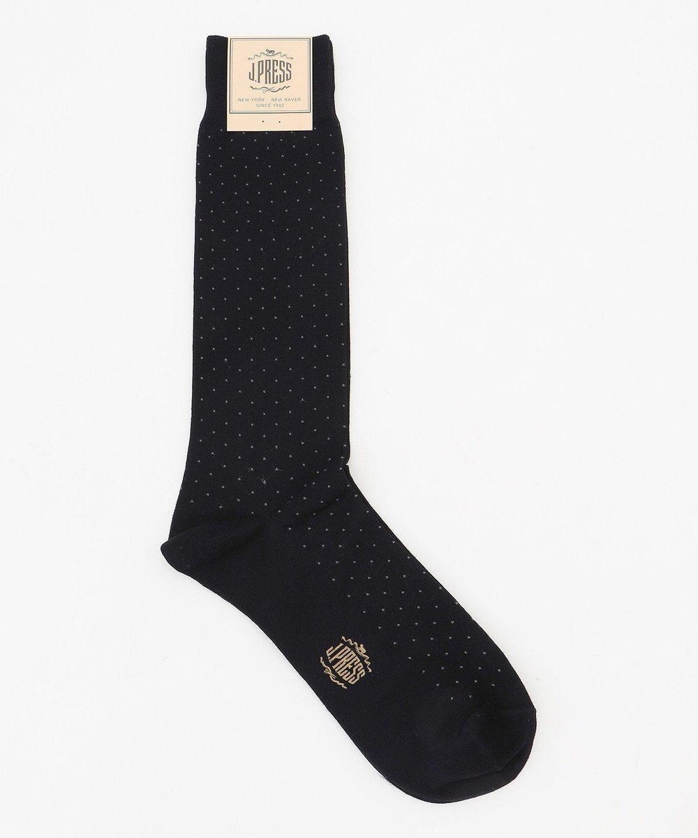 J.PRESS MEN 【定番】ハイゲージピンドットソックス 