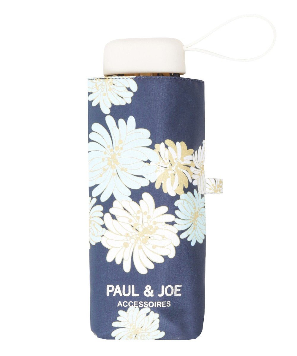 MOONBAT 【一級遮光/コンパクト】PAUL & JOE 晴雨兼用 日傘 折りたたみ日傘 軽量 総柄クリザンテーム 遮熱 UV 