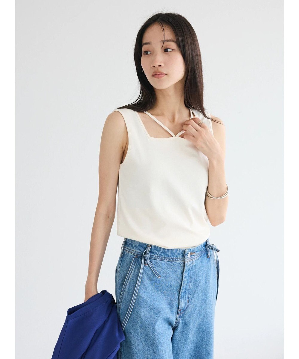 CRAFT STANDARD BOUTIQUE 前後2WAYスクエアデザインタンクトップ 