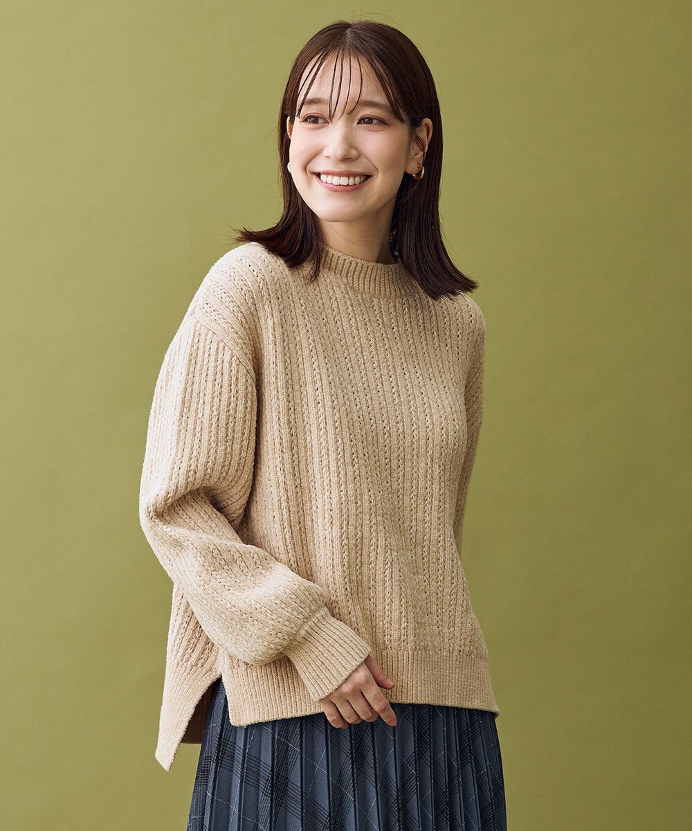 ANY レーシーモールニット 